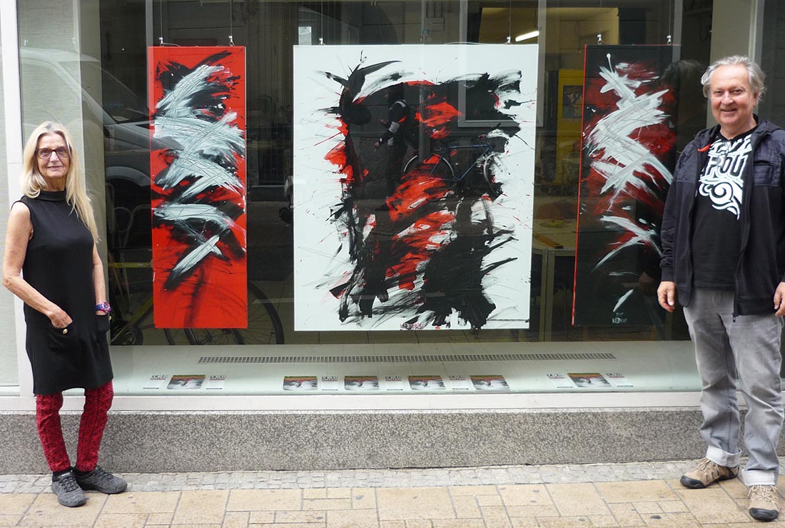 Ausstellung in der Auslage