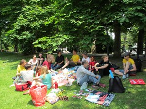 Ein Picknick im Frühling ...